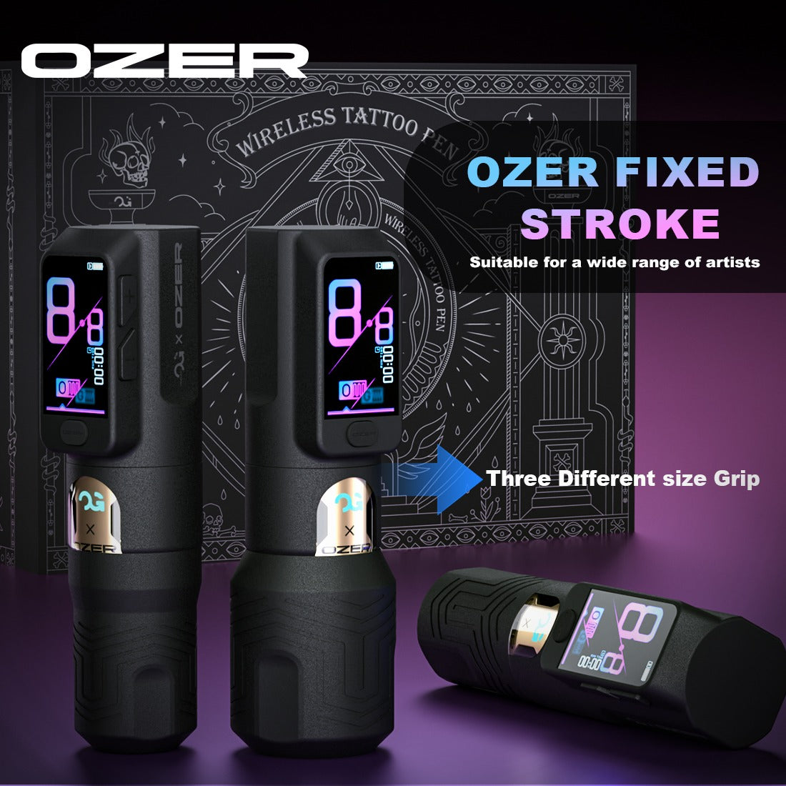 Ozer Fury II Wireless Tattoo Pen Machine - 4.2mm