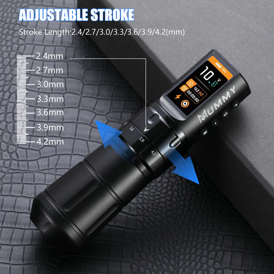 Mummy SCEPTER - Adjustable Stroke Wireless Rotary Machine 2.4mm to 4.2mm