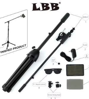 Anti Refective Tattoo Mulit postion Floor Light Kit LBB