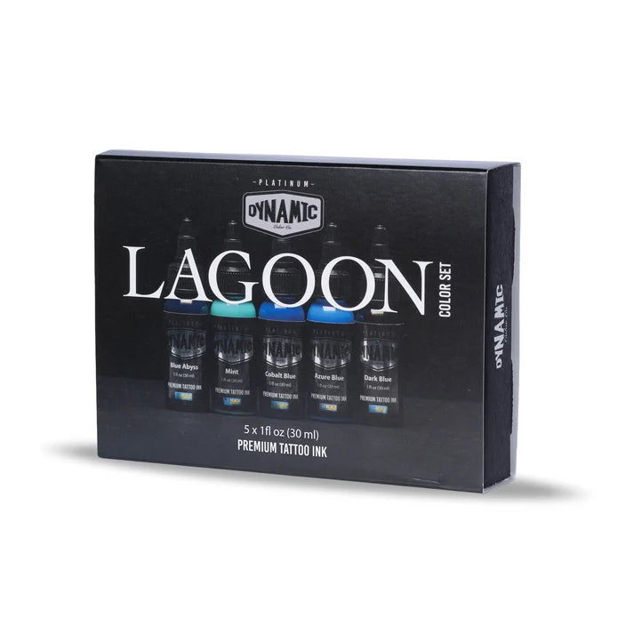 Dynamic Tattoo Ink Lagoon 1oz Colour 5 Set