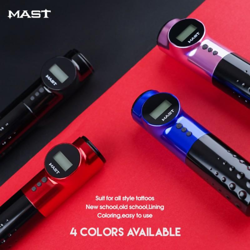 Mast Archer Wireless Battery Rotary Tattoo Pen - Blue
