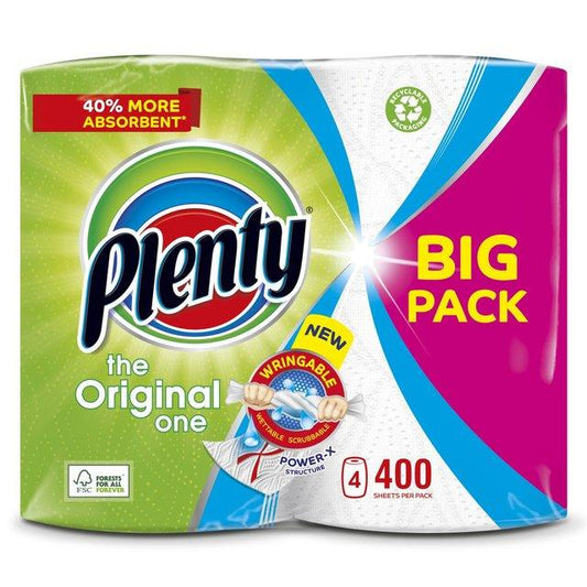 Plenty The Original One White Towels - 400 Sheets