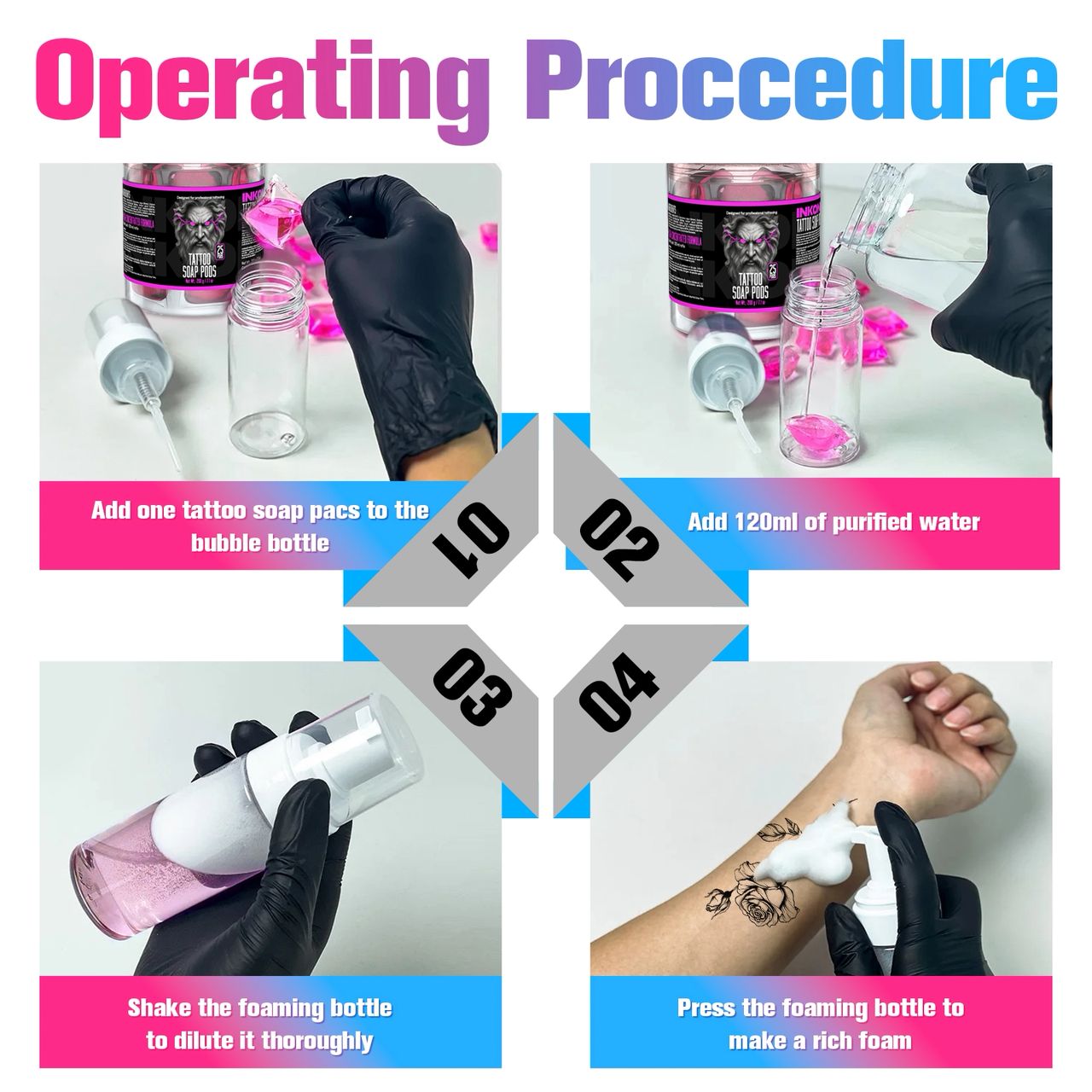 Tattoo Concentrated Soap Pods