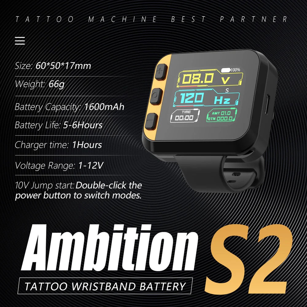 Ambition S2 Touch Screen Watch Battery/Power Supply