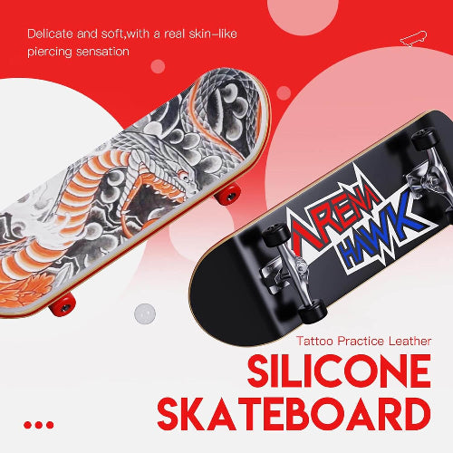 Silicone Practice Skin Fingerboard Mini Skateboard
