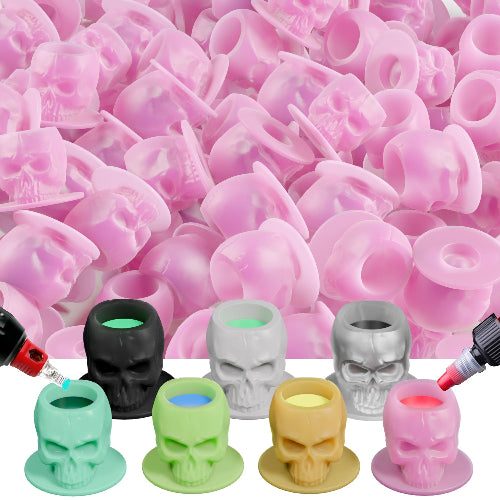 Silicone Skull Ink Caps