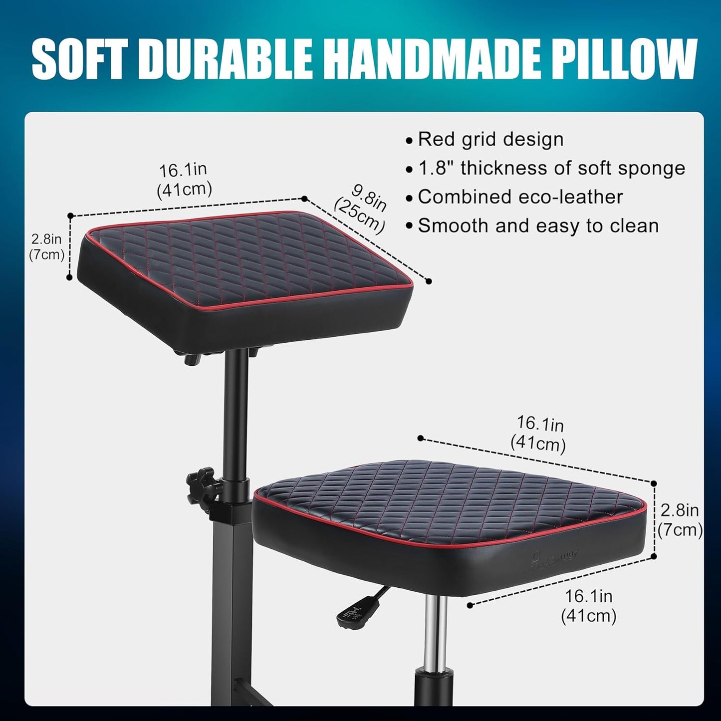 Professional Tattoo Chair with Hydraulic Height Adjustment, Adjustable Armrest