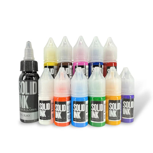 Solid Ink - NEW 12 Bottle Travel Set  Anti-Leak Bottles 10ml