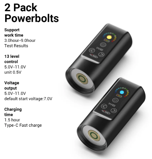 CNC WE Wireless Tattoo Pen Machine Dual Batteries