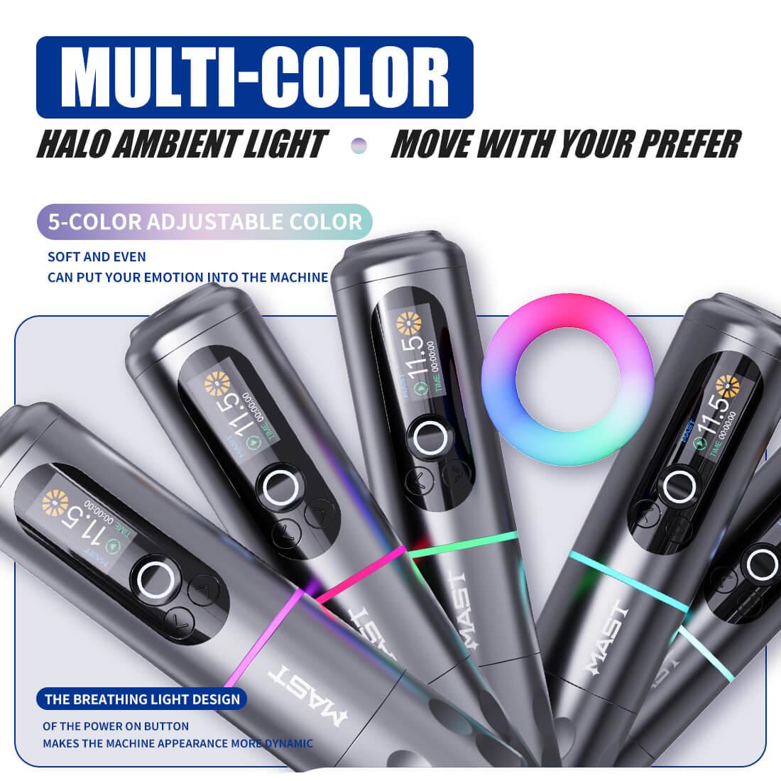 Mast Archer 2 Wireless Battery Rotary Tattoo Pen Colour Screen - Tattoo Everything Supplies
