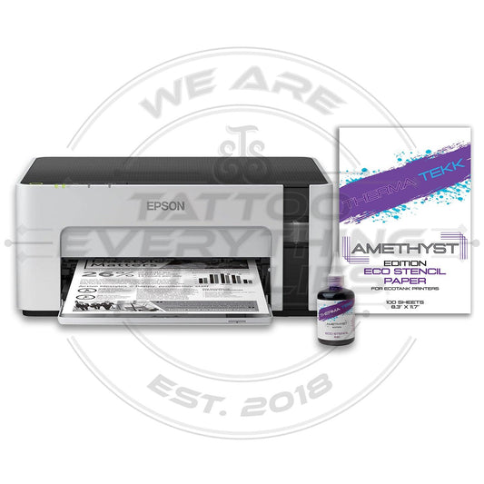 Ecotank Epson Printer M1120 With Therma Tekk Amethyst Stencil Printer Ink/Paper