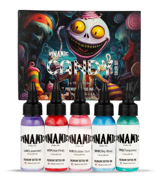 Dynamic Tattoo Ink Candy 1oz Colour 5 Set