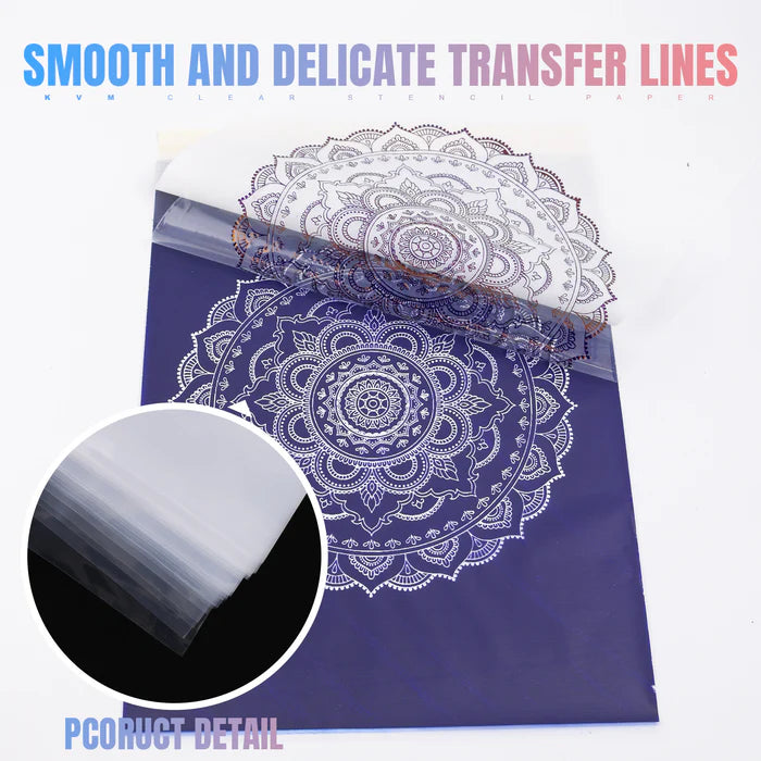 Thermal Ozer HD Transparent Stencil Paper 100 Pack