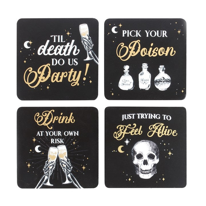 Til Death Do Us Party - 4 Mixed Coasters