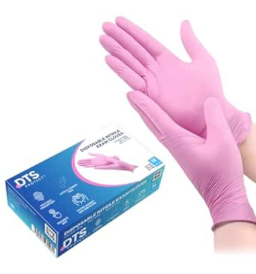 DTS PINK Nitrile Gloves 4.2G - Case of 10