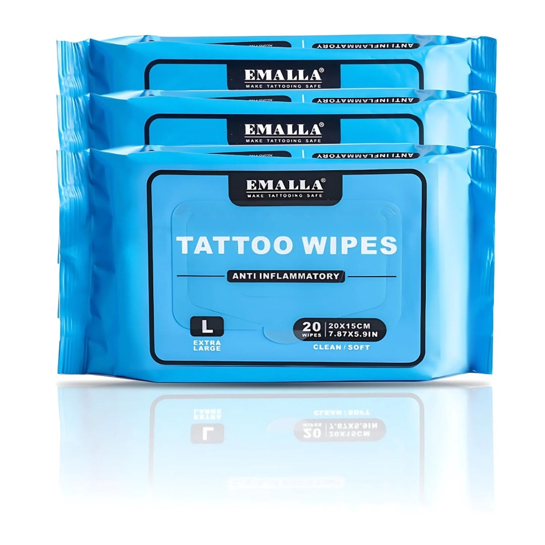 Emalla - Green Soap Anti Inflammatory Tattoo Wipes