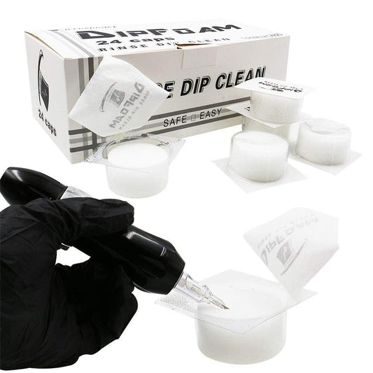 Foam Caps - Rinse, Dip and Clean Needles - Tattoo Everything Supplies