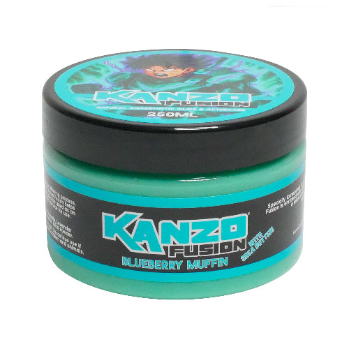 Kanzo Fusion Blueberry Muffin product container on a white background