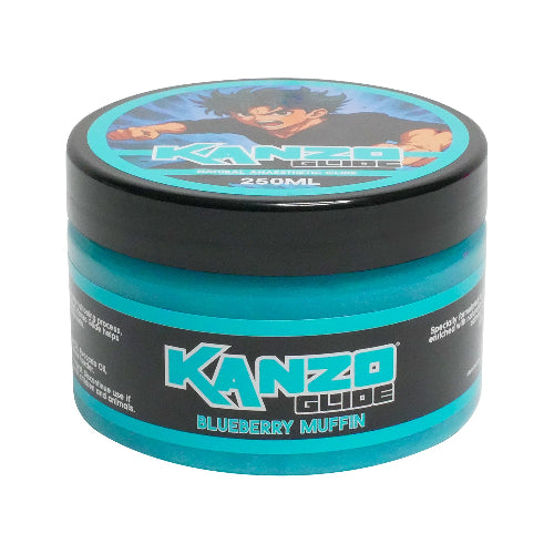 Kanzo Glide Blueberry Muffin product container on a white background