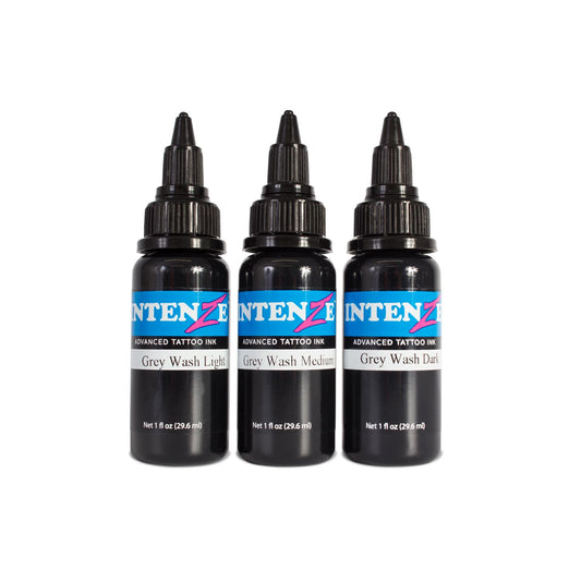 Intenze Tattoo Ink - Grey Wash Set 1oz