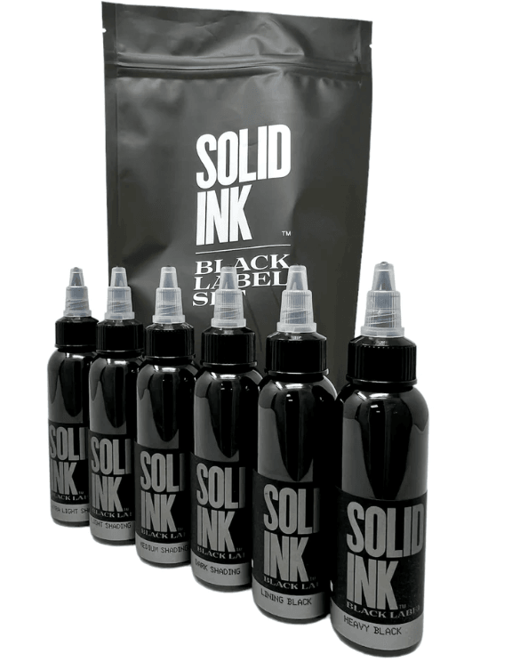 Solid Ink - Greywash Black Label Set – Tattoo Everything Supplies