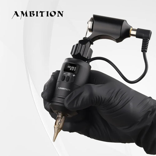 Ambition 2 in 1 Tattoo Battery Cartridge Grip - Black – Tattoo