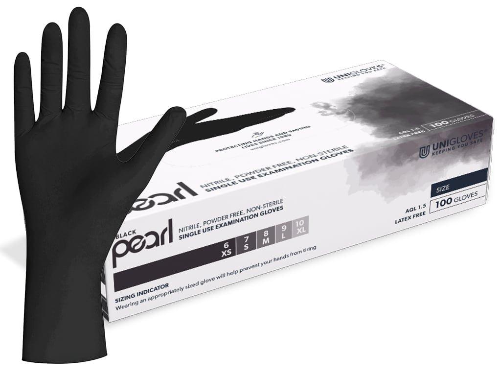 Uniglove Black Pearl Nitrile Gloves (NO CODES TO BE APPLIED) - Tattoo Everything Supplies