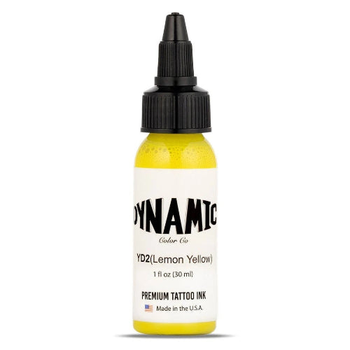 Dynamic Tattoo Ink Lemon Yellow 1oz
