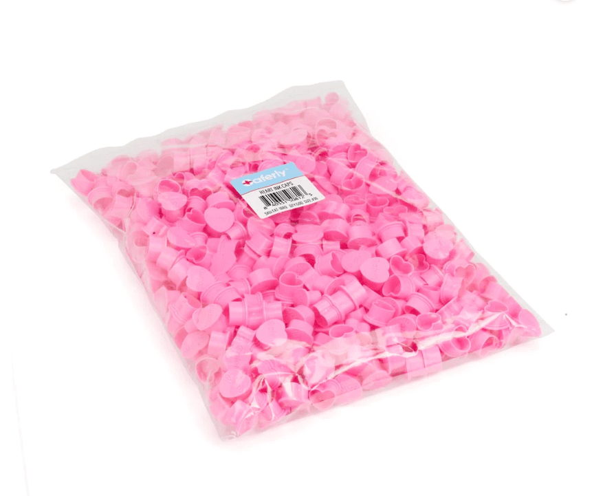 Saferly Love Hearts Ink Caps 11mm - Tattoo Everything Supplies