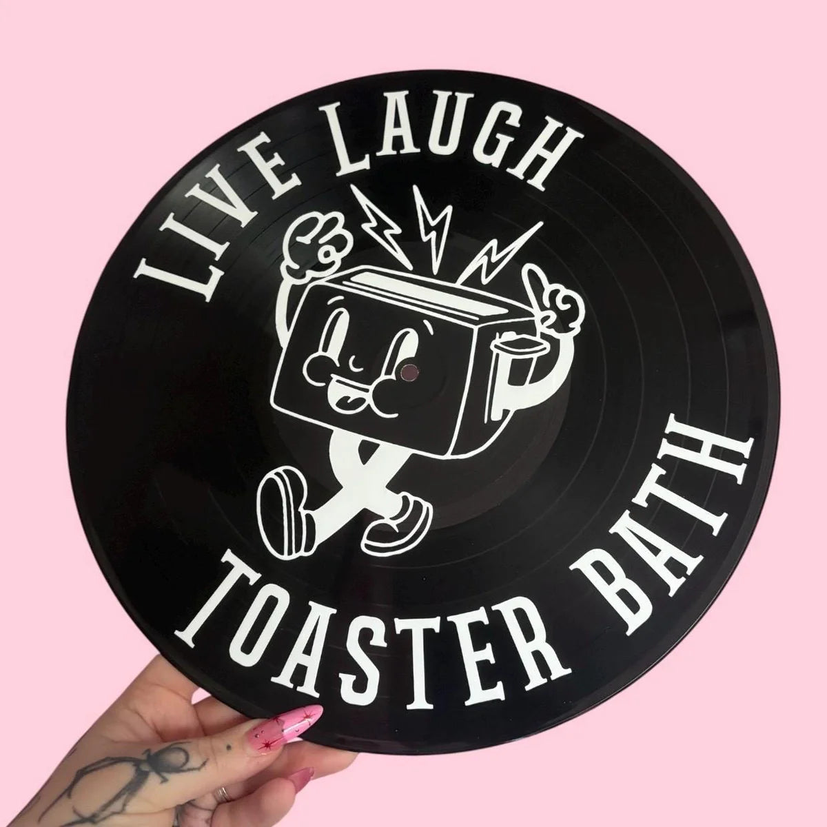 My Darling Death - Live Laugh Toaster Bath - Wall Art