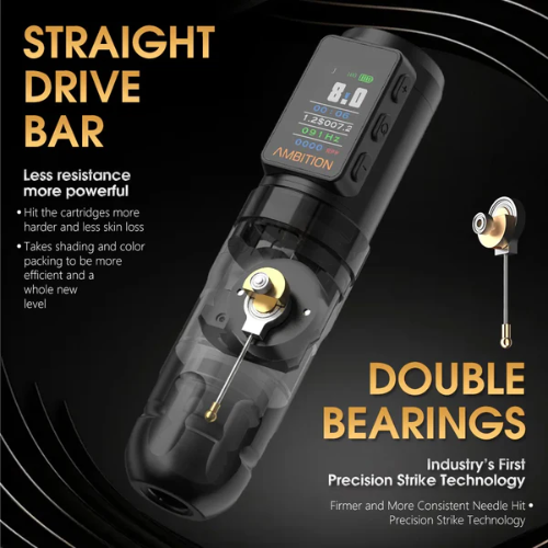 Soldier Max Ambition Wireless Tattoo Machine 4mm - 2 Batteries