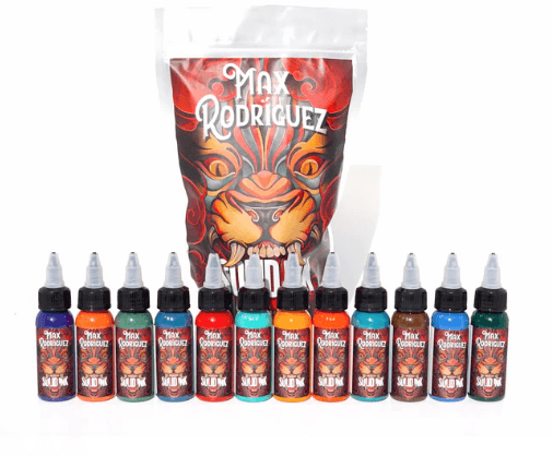 Solid Ink - Max Rodriguez 1oz Set of 12 - Tattoo Everything Supplies