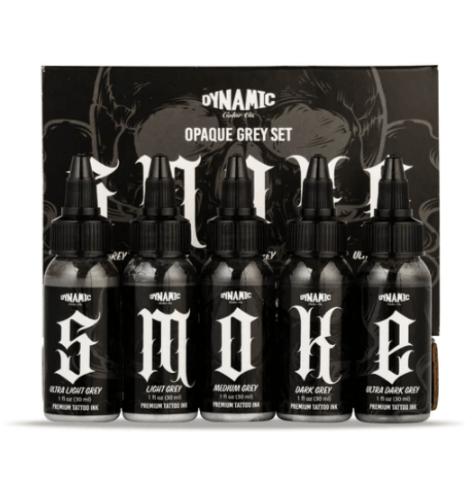 Dynamic Smoke Opaque Greys 1oz Set - Tattoo Everything Supplies