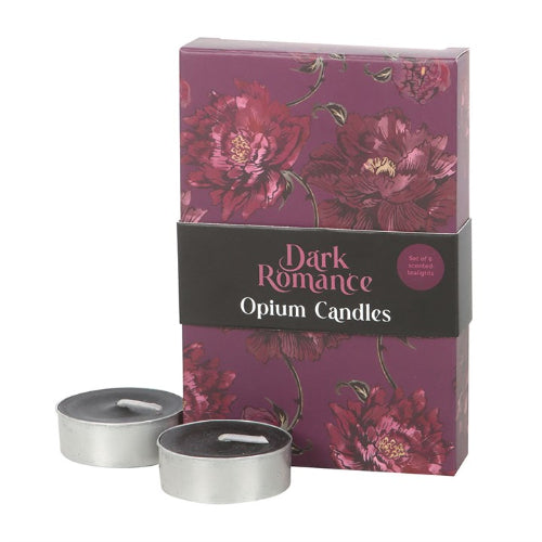 Dark Romance Opium Tealight Candles x 6