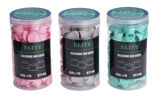 Elite Silicone Pastel Tattoo Ink Cups / Caps