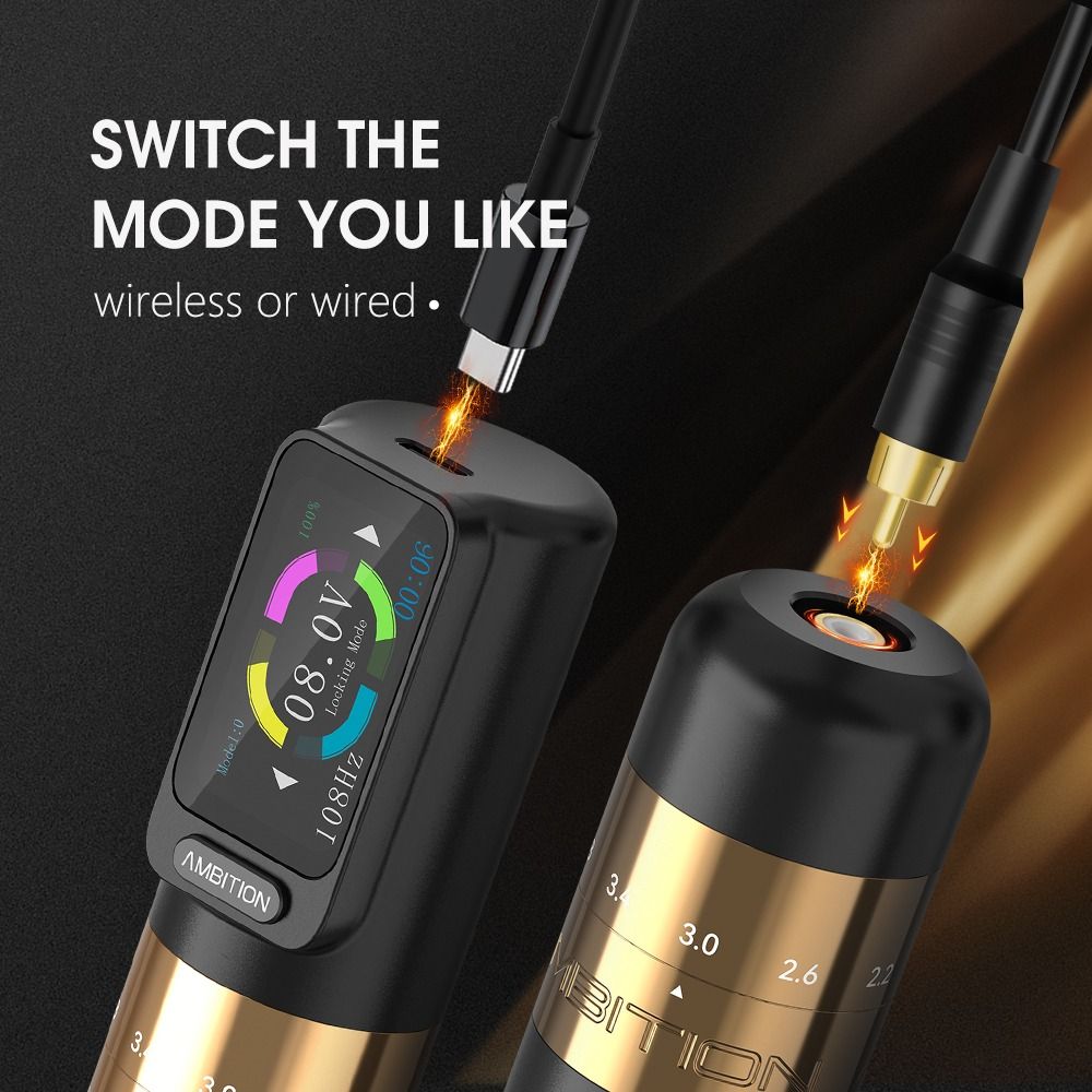 Ambition Seher Wireless Tattoo Machine Kit