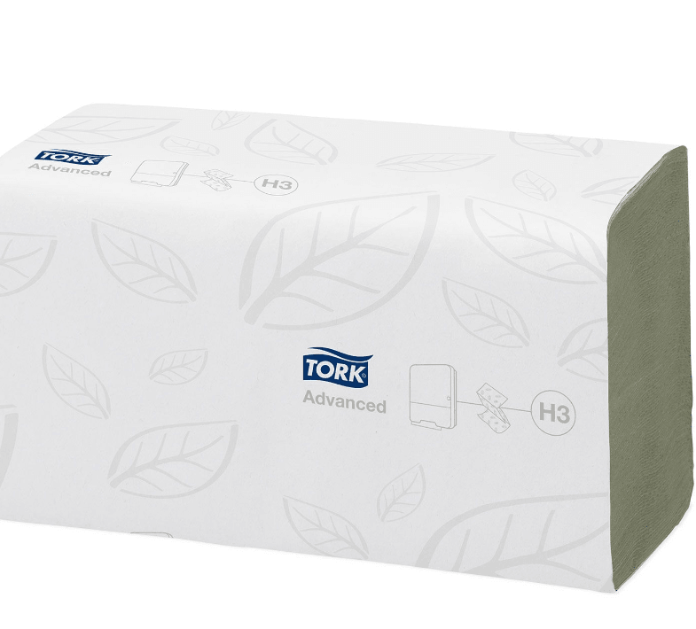 Tork Advanced Z Fold Green Handtowels - 250 sheets - Tattoo Everything Supplies