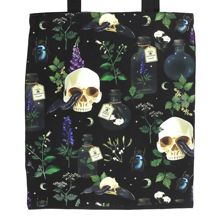 Venom & Vines Polycotton Tote Bag