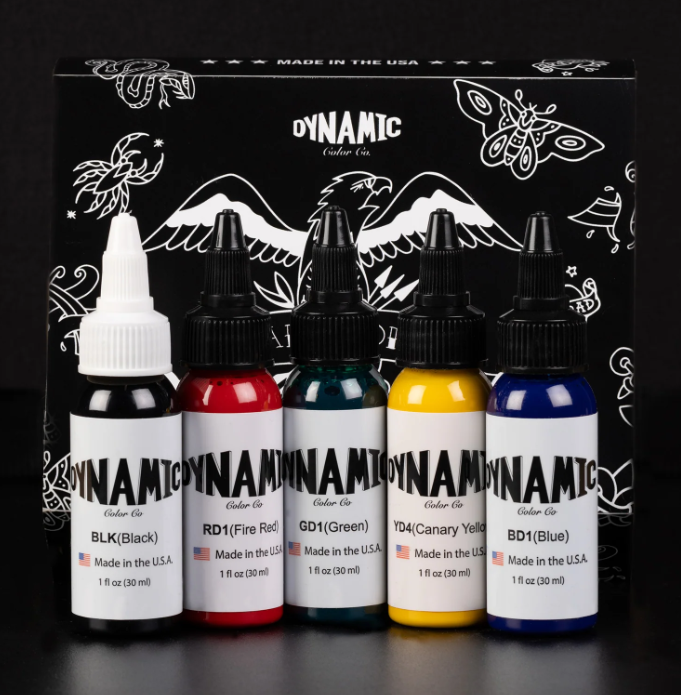 Dynamic Tattoo Ink Traditional 1oz 5 Colour Set – Tattoo Everything ...