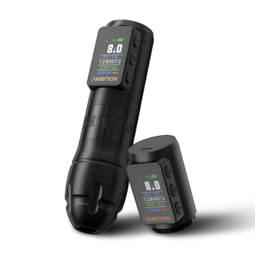 Ambiton Vibe Max Wireless Rotary Tattoo Machine - 2 Batteries
