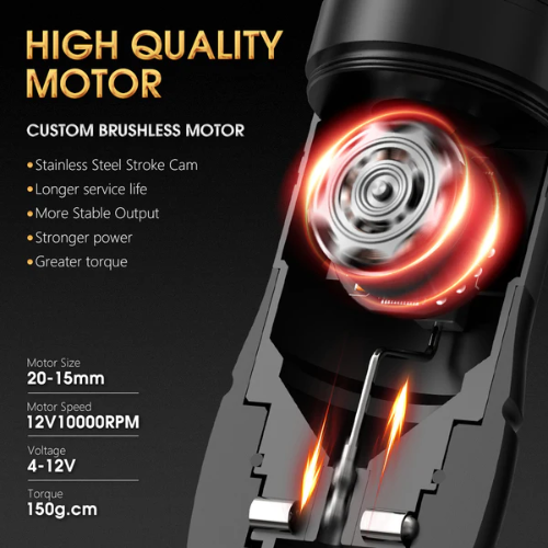 Ambiton Vibe Max Wireless Rotary Tattoo Machine - 2 Batteries