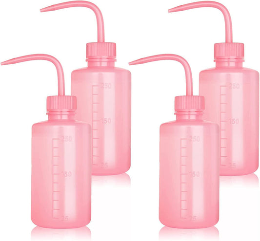 Pink Plastic Wash Squeeze Bottle