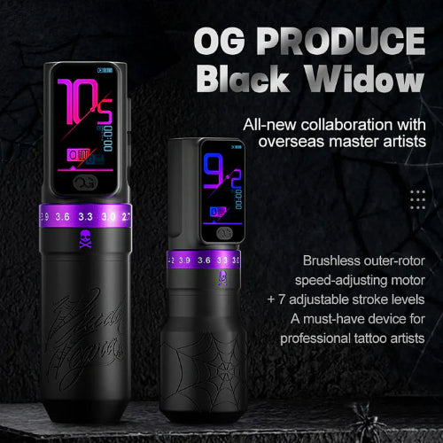 OG X Black Widow - Wireless ADJ Tattoo Machine
