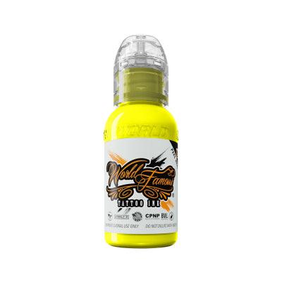 World Famous ink iIlluminate Yellow 1oz - Tattoo Everything Supplies