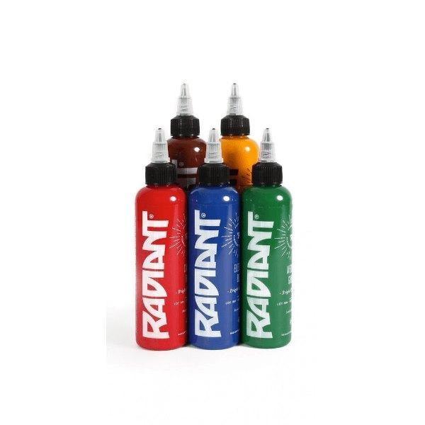 Radiant Ink - 5 Primary Colour Ink Set 1 - Tattoo Everything Supplies