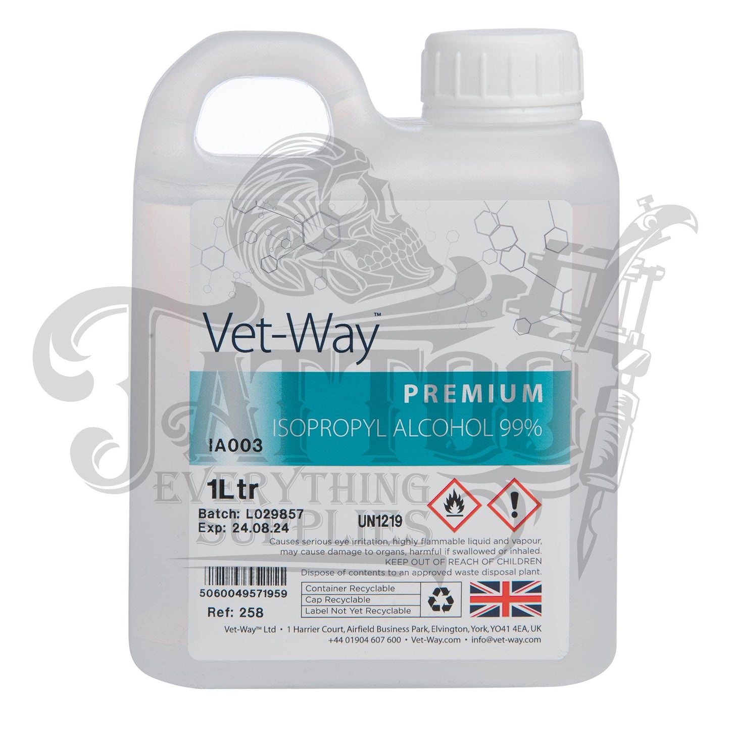 Rubbing Alcohol Isopropyl 99% Blend - Tattoo Everything Supplies