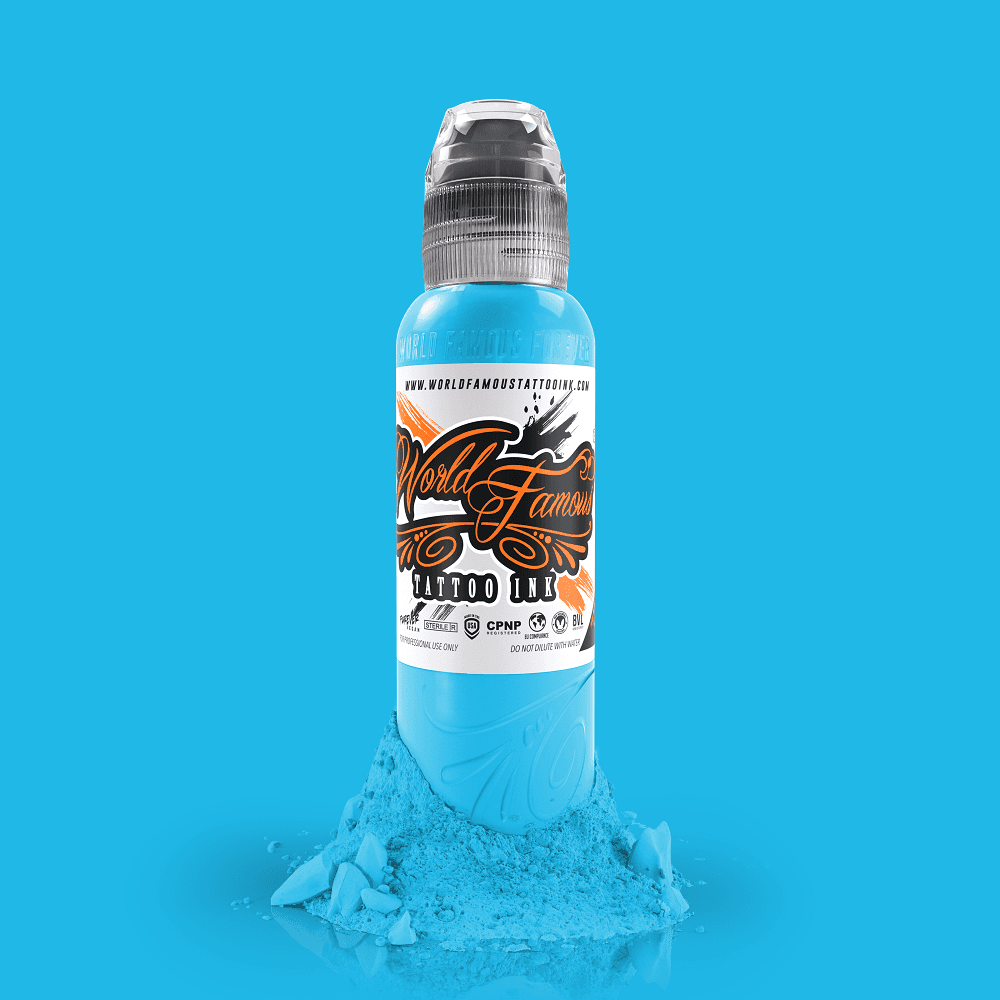 World Famous Ink Rainbow Blue 1oz - Tattoo Everything Supplies