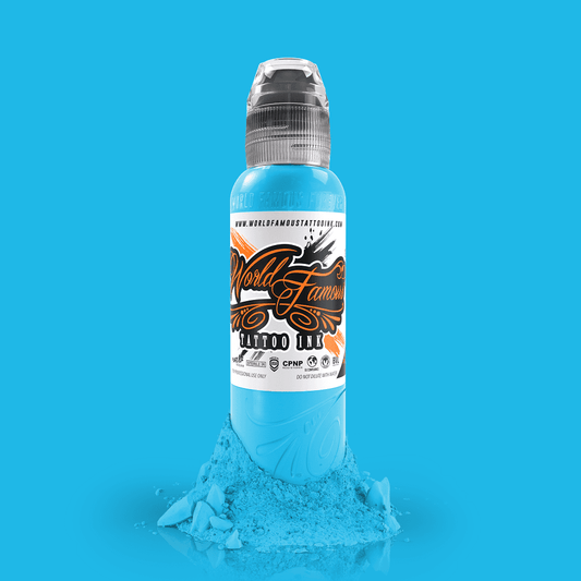 World Famous Ink Rainbow Blue 1oz - Tattoo Everything Supplies
