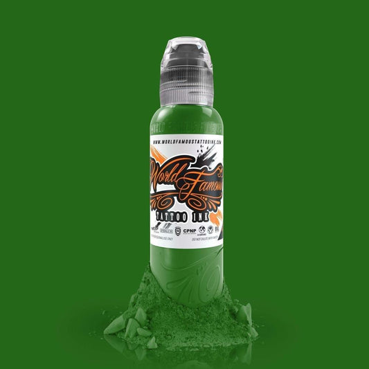 World Famous Ink Everglades Green 1oz - Tattoo Everything Supplies