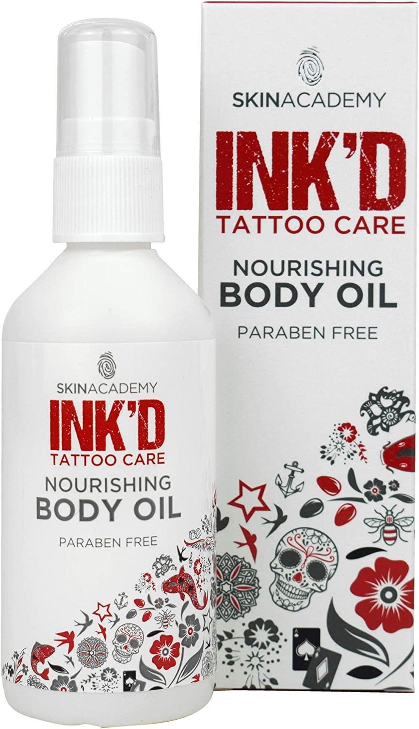 Skin Academy INK'D Vegan Tattoo Care Hydrating Serum & Oil -WAS £4.99 PLUS VAT - Tattoo Everything Supplies
